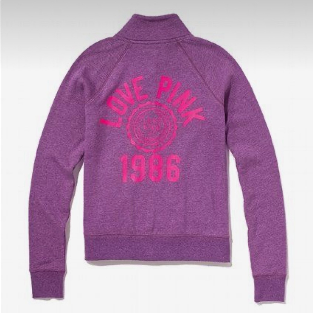 Victoria’s Secret Pink Full Zip Crew Sweater